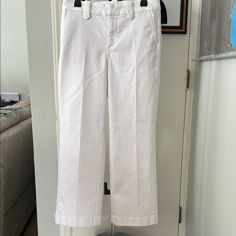 Talbots Classic White Wide Leg Jeans